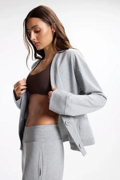 MPG Cozy Fleece Button Up Cardigan