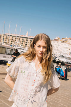 Indi & Cold Patch Embroidered Shirt