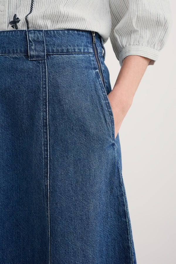 Seasalt Restharrow Denim Skirt