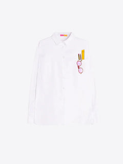 Vilagallo Sequin Glasses Blouse