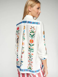 Vilagallo Printed Floral Blouse