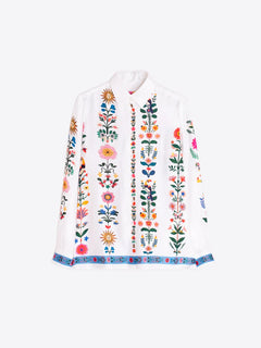 Vilagallo Printed Floral Blouse