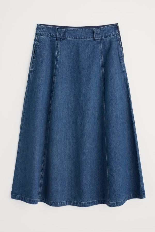 Seasalt Restharrow Denim Skirt
