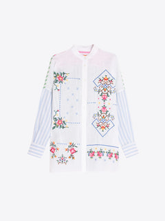 Vilagallo Digital Embroidery Blouse