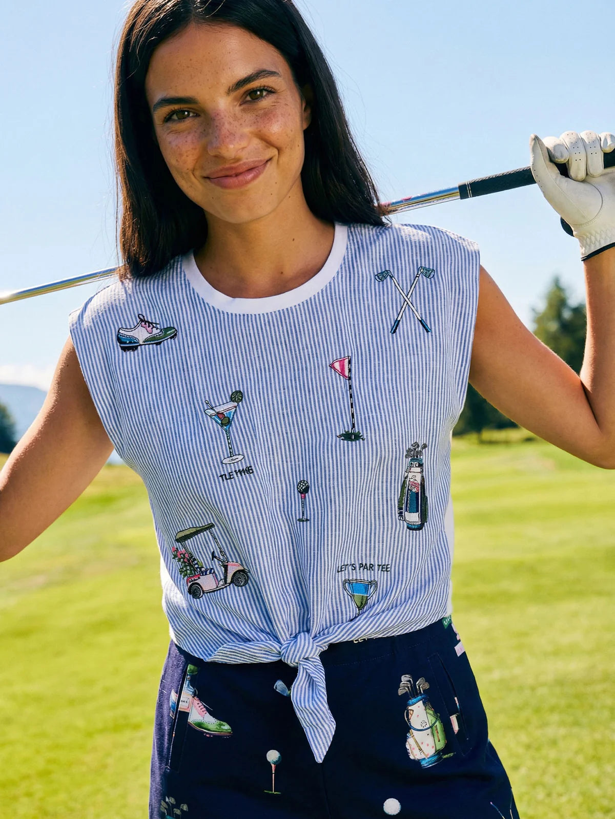Vilagallo Linen Golf T-Shirt