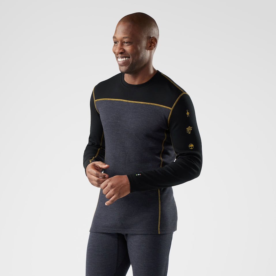 Smartwool Men's Classic Thermal Merino Base Layer Colorblock Crew