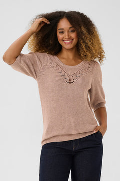 Cream Dela Knit Pullover