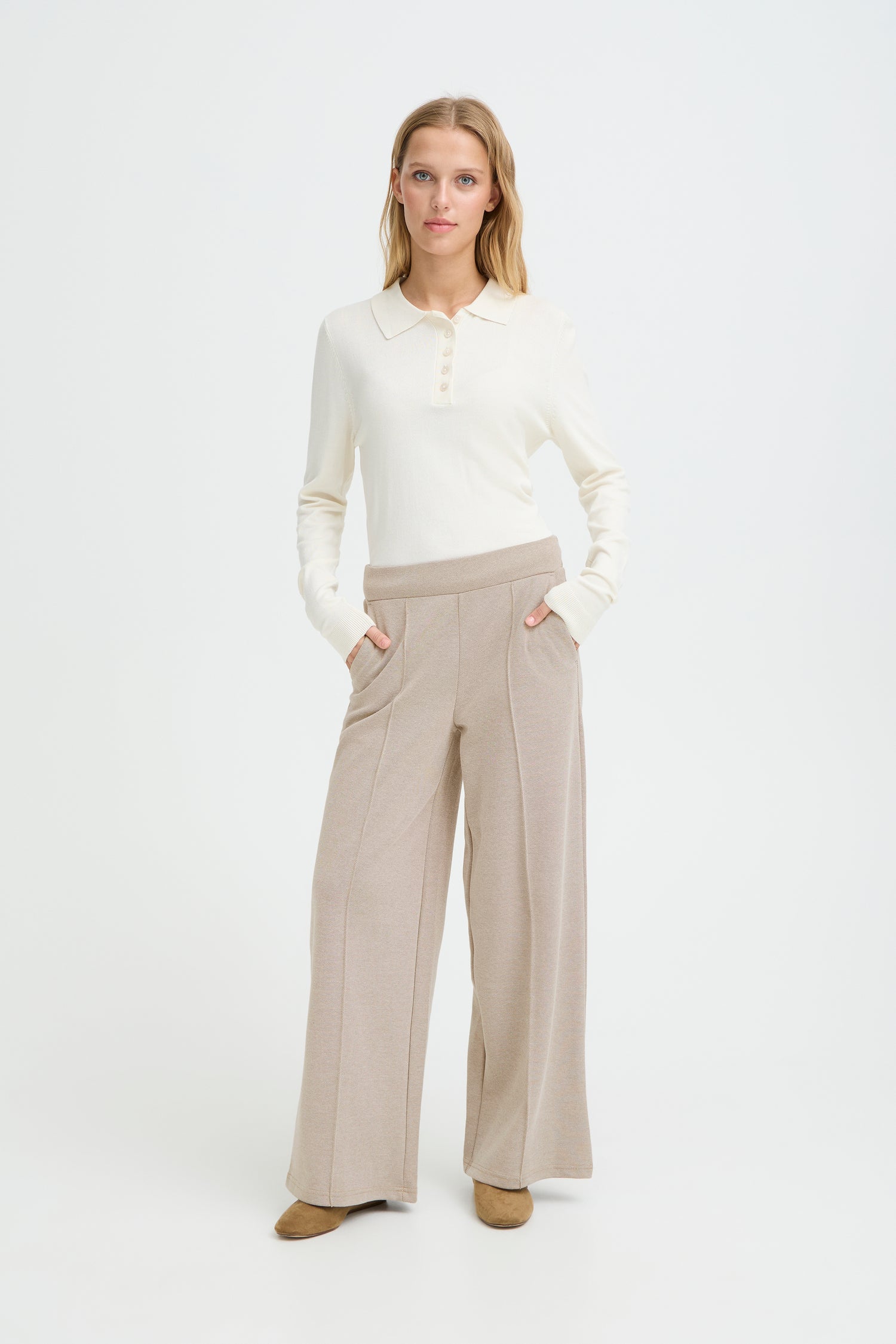 Ichi Kate Pique Long Pant
