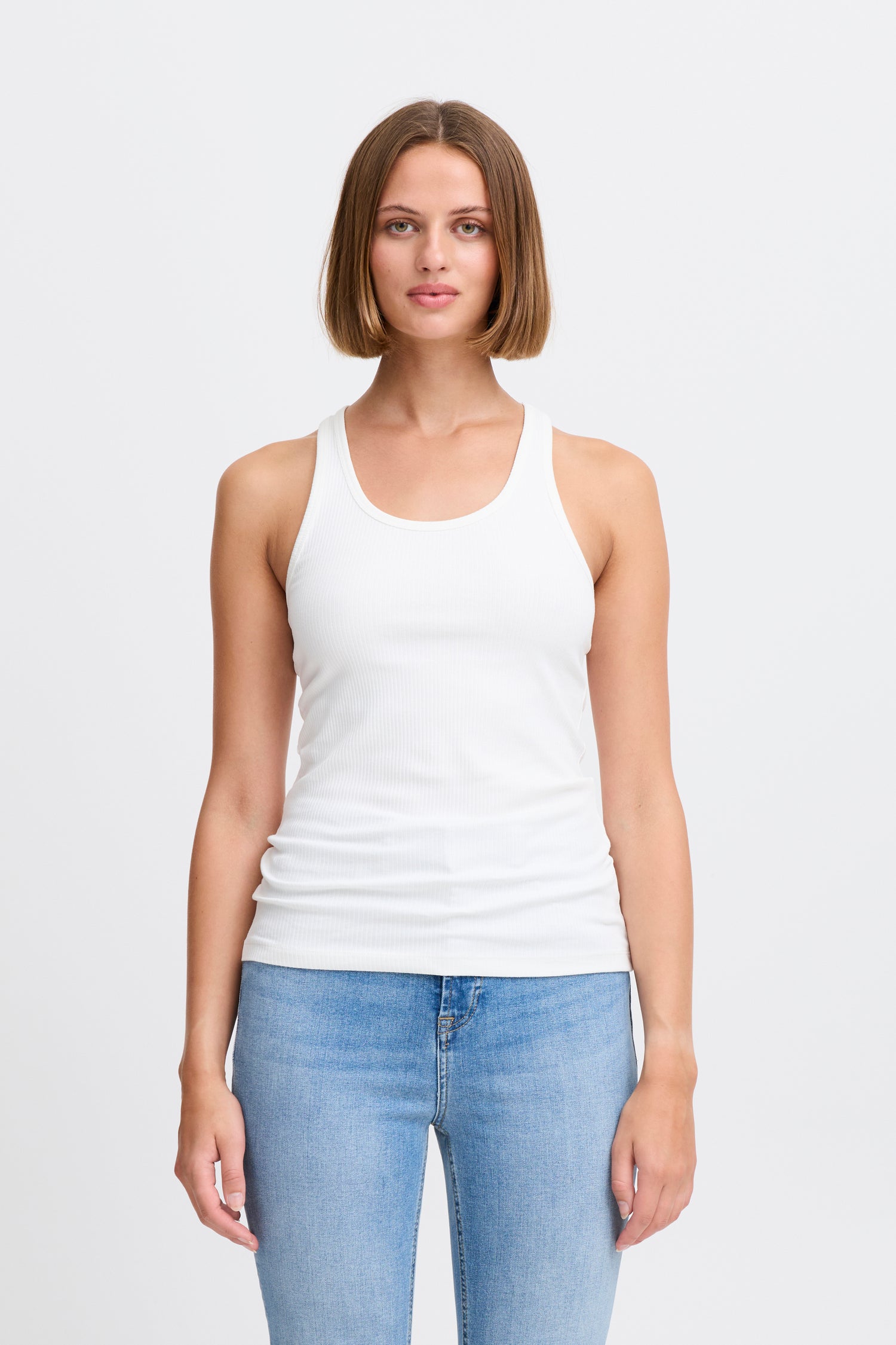 Ichi Palmer Rib Tank Top