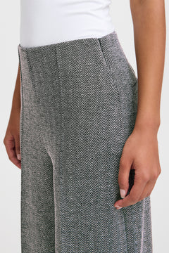 Ichi Kate Jacquard Wide Leg Pant