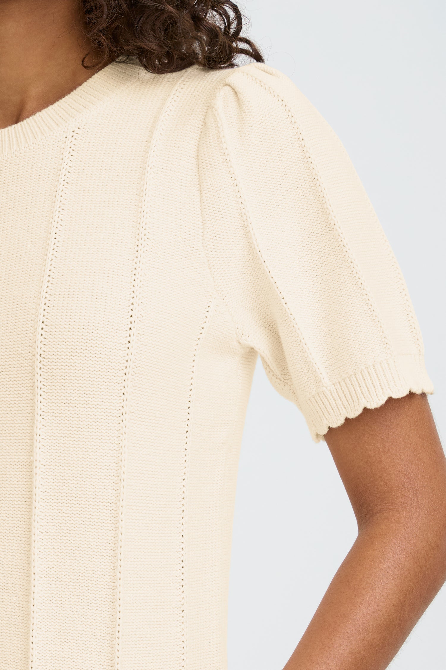 Ichi Demue Short Sleeve Sweater