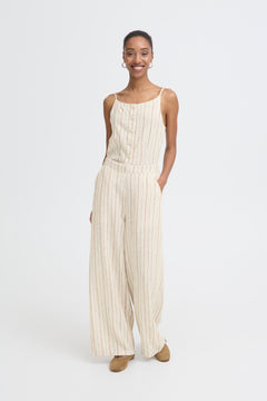 Ichi Linno Linen Blend Pant