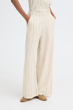 Ichi Linno Linen Blend Pant