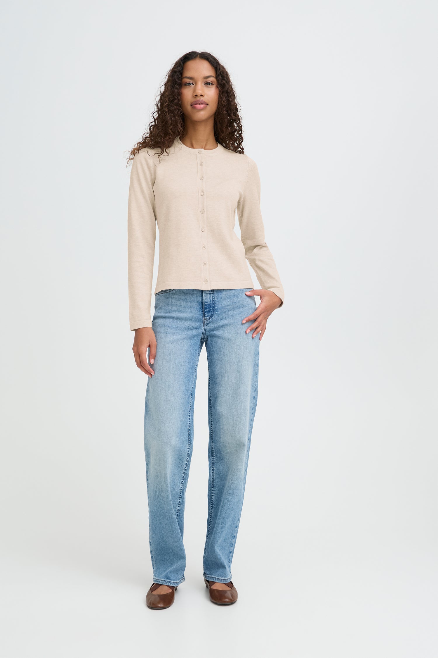 Ichi Luls O-Neck Cardigan