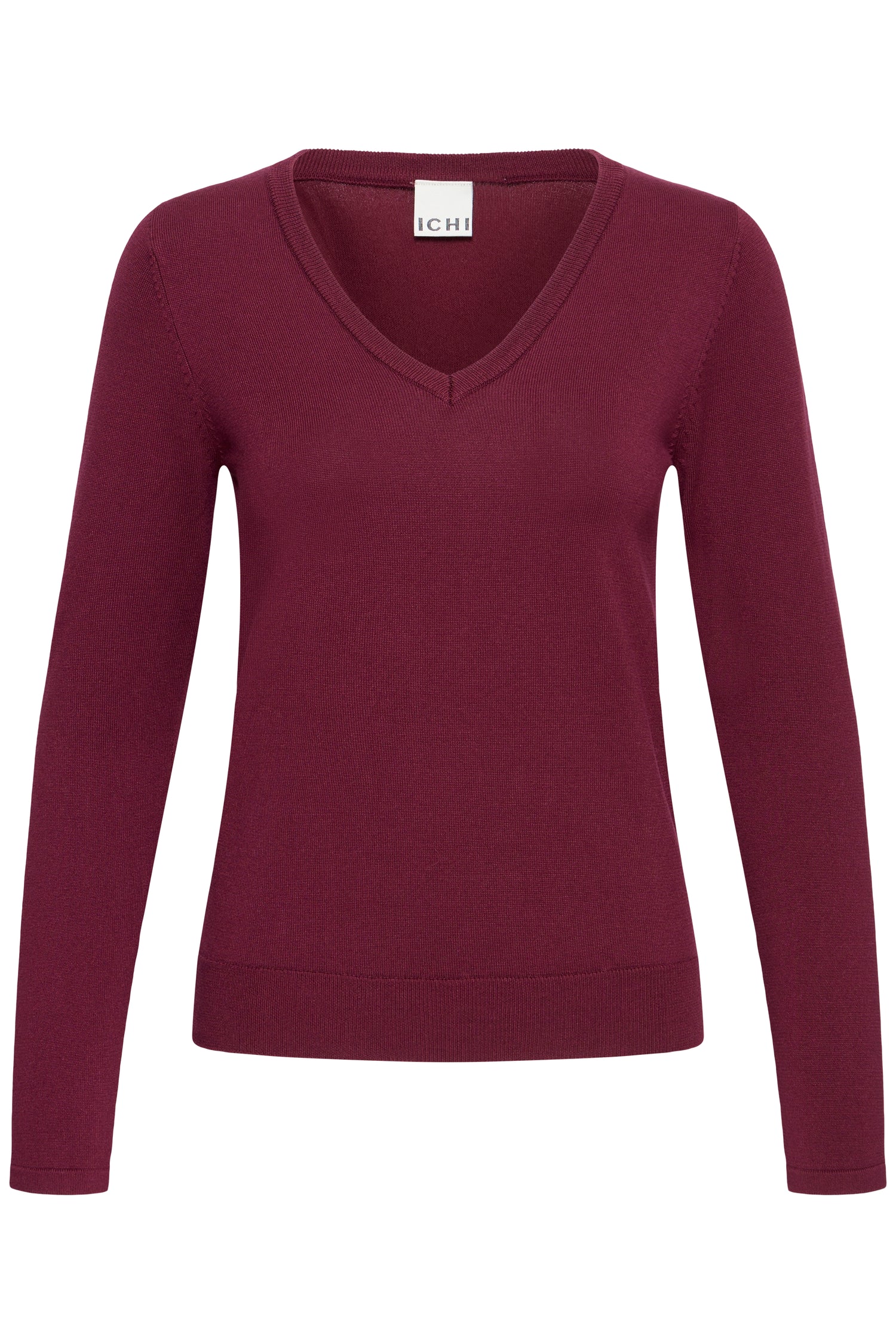 Ichi Luls V-Neck Long Sleeve Sweater