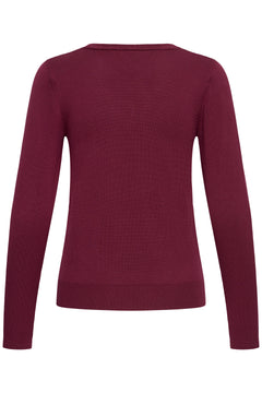 Ichi Luls V-Neck Long Sleeve Sweater