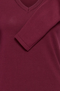 Ichi Luls V-Neck Long Sleeve Sweater