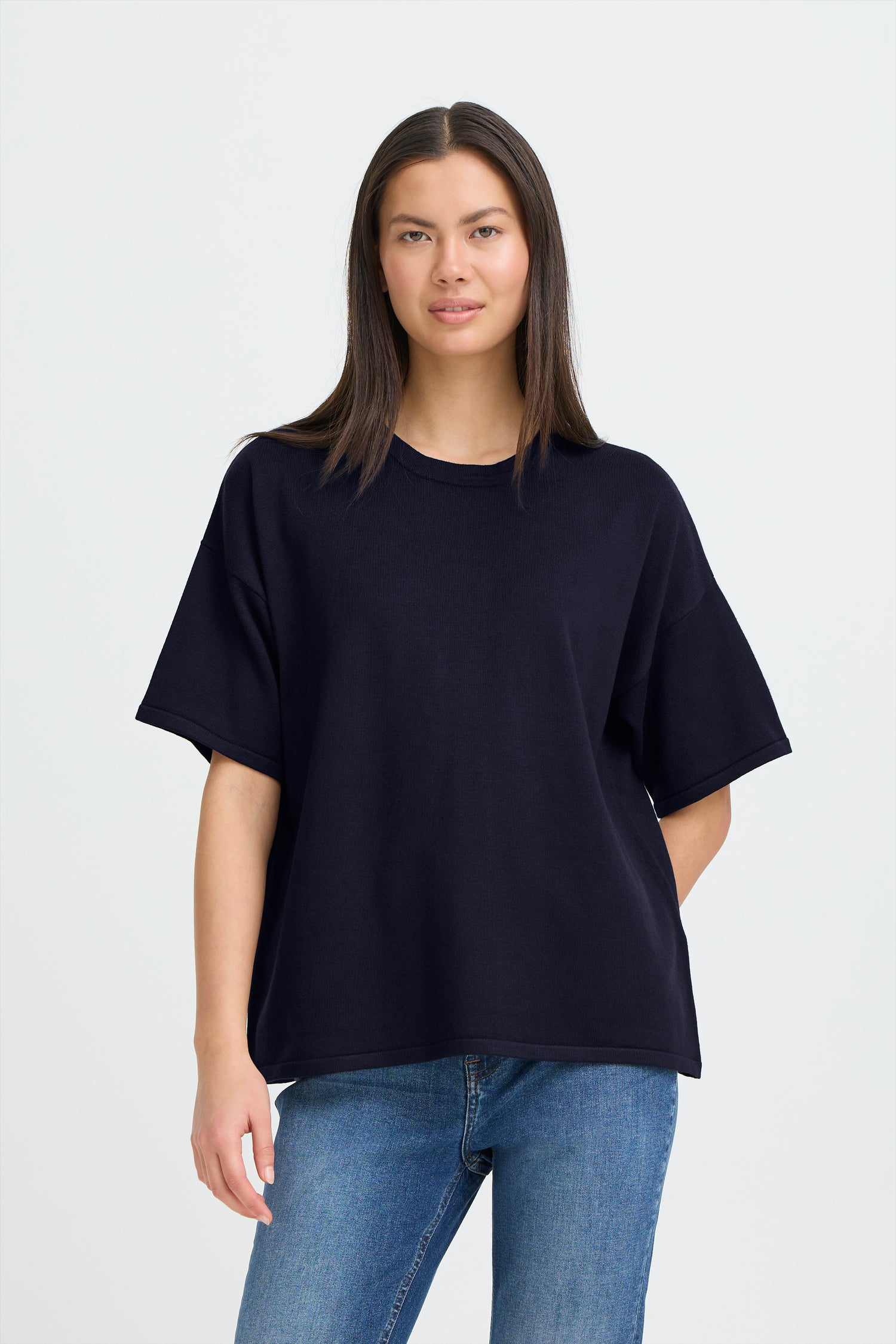 Ichi Luls Short Sleeve Sweater