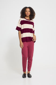 Ichi Luls Loose Short Sleeve Sweater