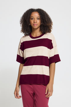 Ichi Luls Loose Short Sleeve Sweater