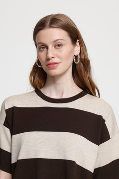 Ichi Luls Loose Short Sleeve Sweater