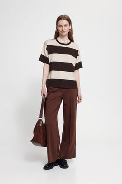 Ichi Luls Loose Short Sleeve Sweater