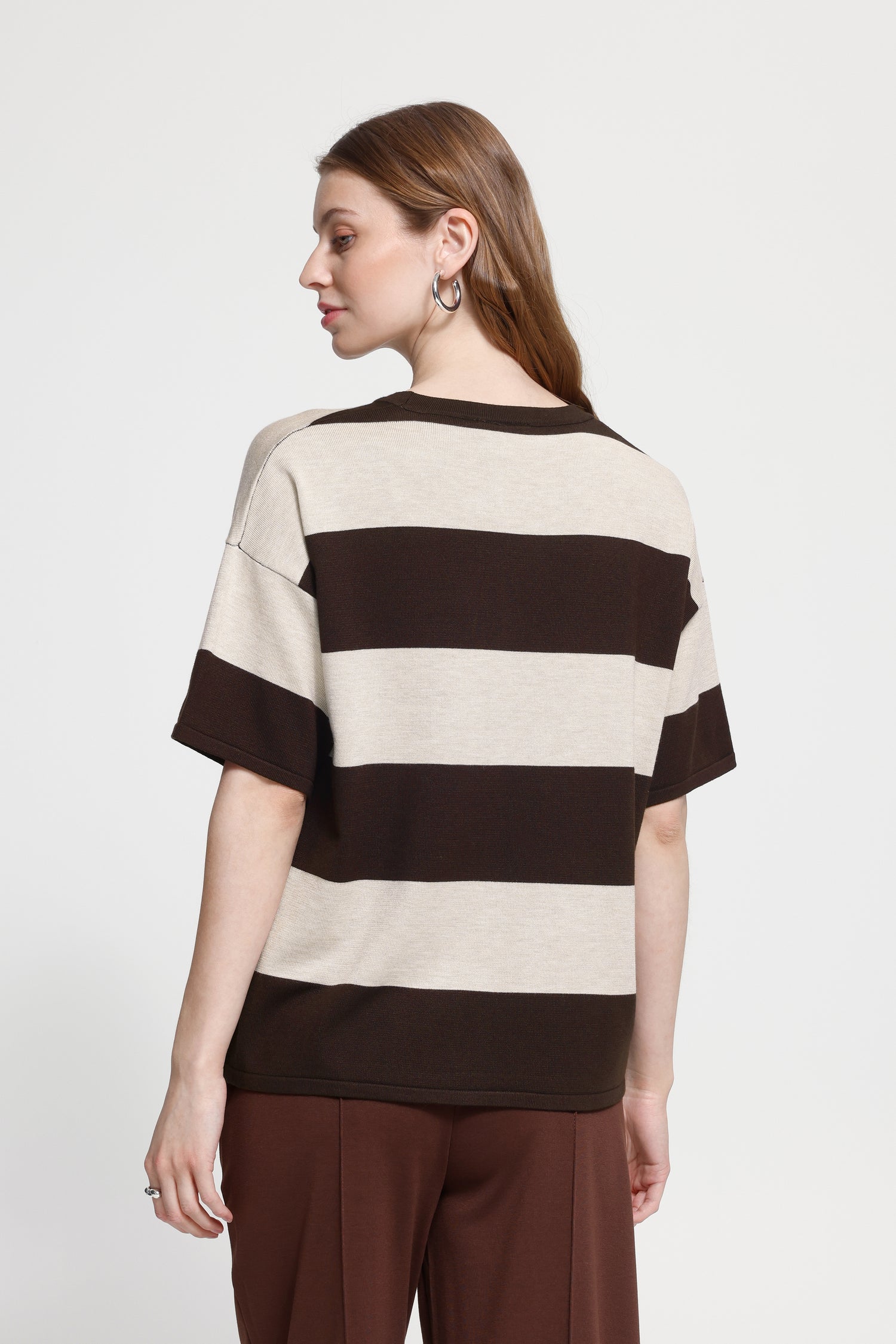 Ichi Luls Loose Short Sleeve Sweater