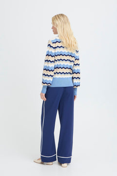 B. Young Mmorla V-Neck Pointelle Sweater