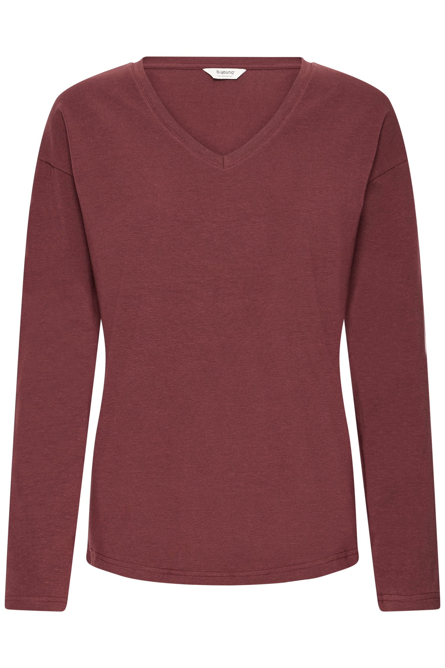 B.Young Pamila Long Sleeve V-Neck T-Shirt