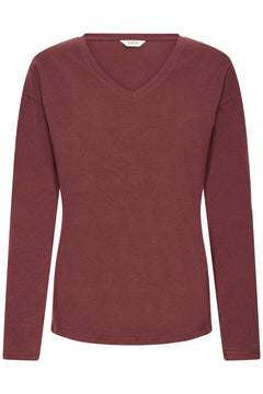 B.Young Pamila Long Sleeve V-Neck T-Shirt