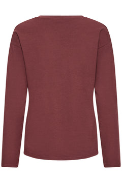 B.Young Pamila Long Sleeve V-Neck T-Shirt