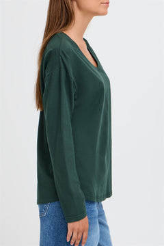 B.Young Pamila Long Sleeve V-Neck T-Shirt