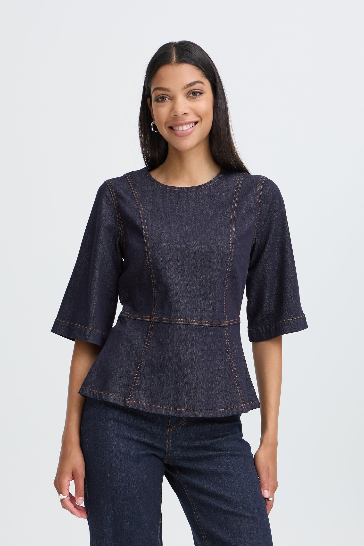 B.Young Kanea Peplum Blouse