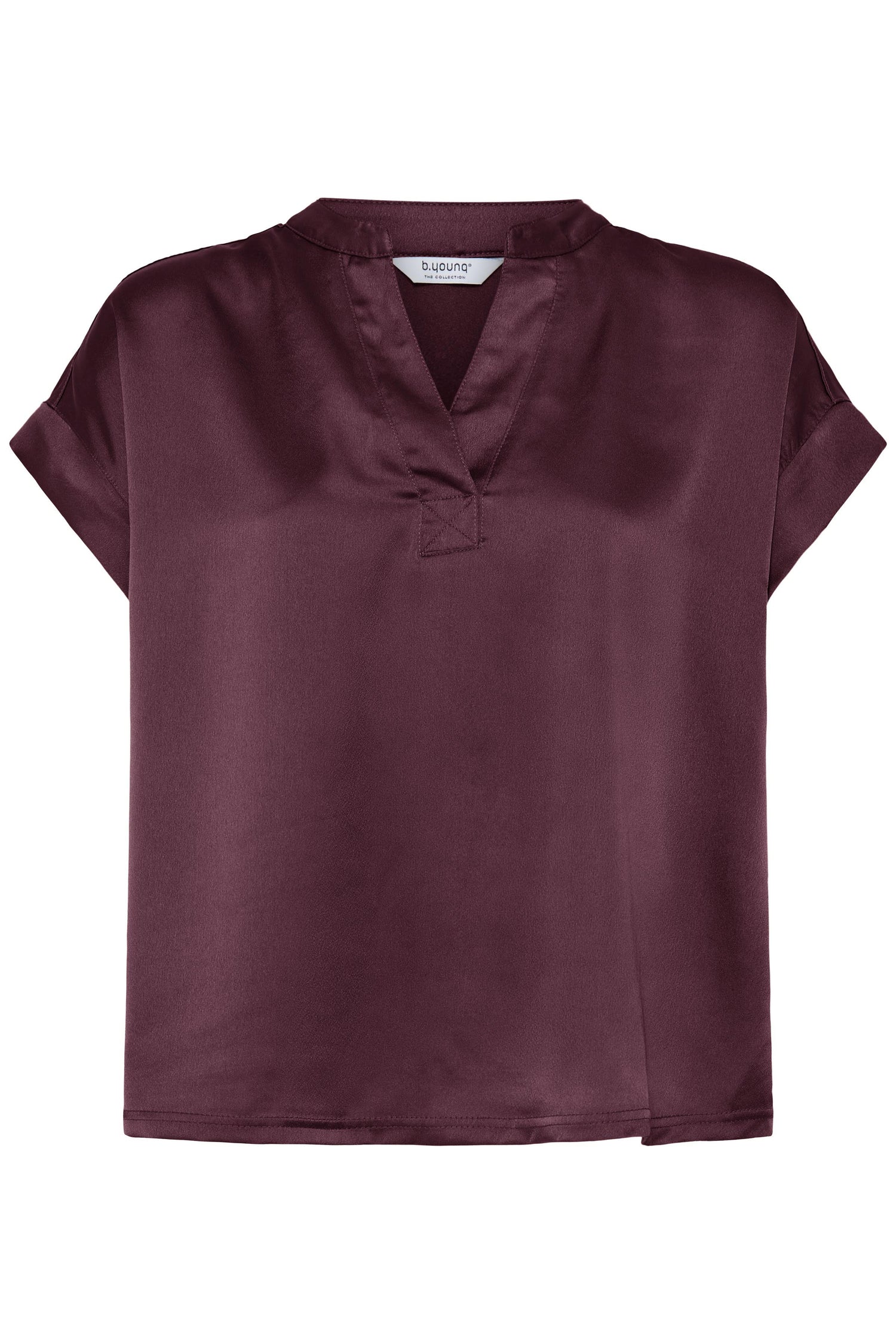 B. Young Selita V Placket Neck Top