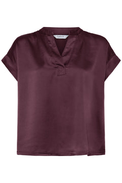 B. Young Selita V Placket Neck Top
