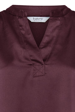 B. Young Selita V Placket Neck Top