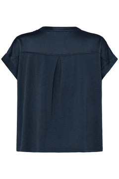 B. Young Selita V Placket Neck Top
