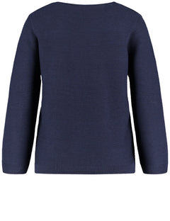 Gerry Weber Ribbed Pullover With Pocket
