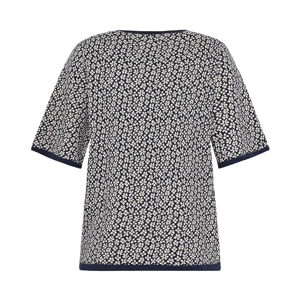 Mansted Floss Cotton Short Sleeve Floral Sweater
