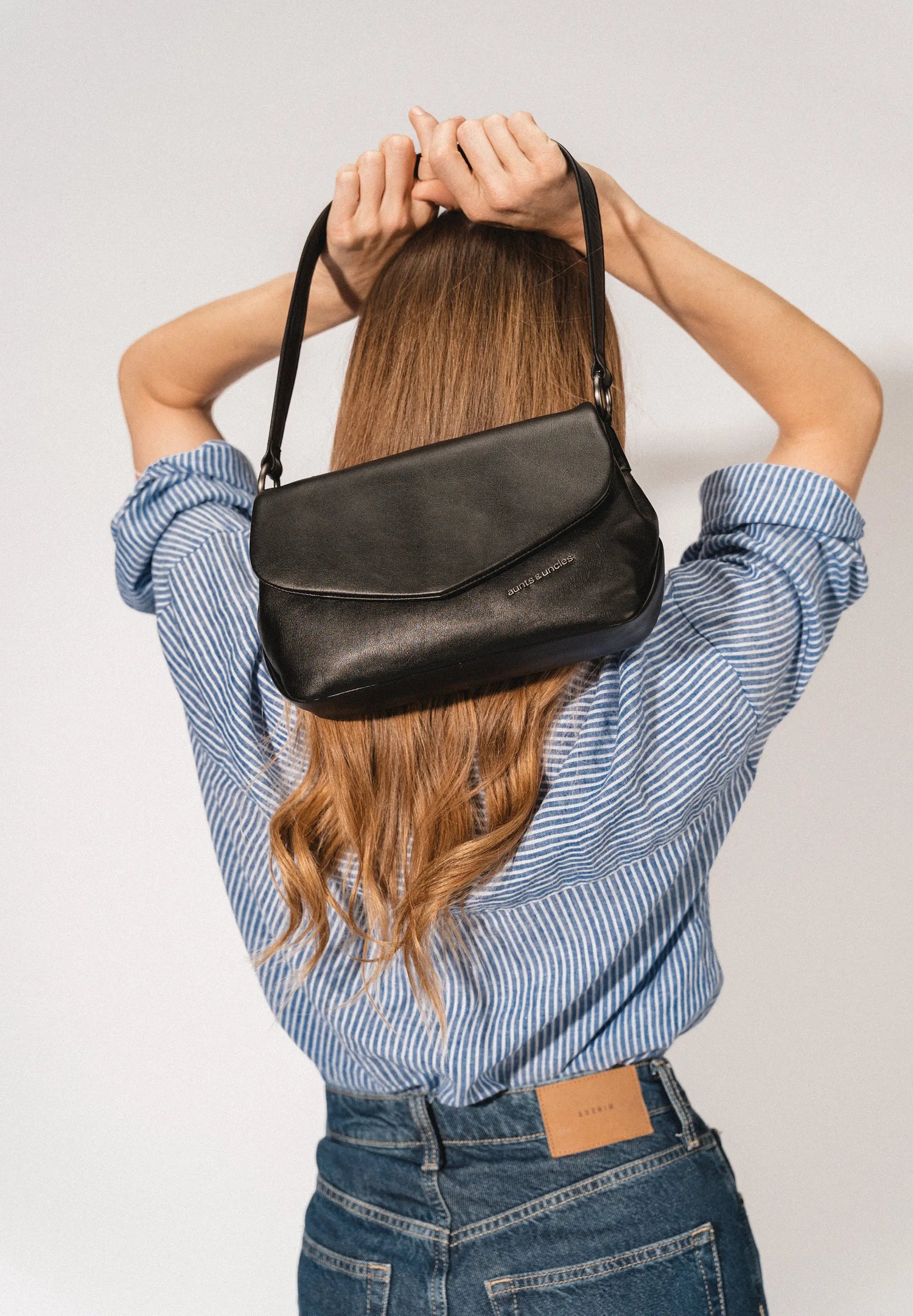 Aunts & Uncles Fern Leather Crossbody Purse