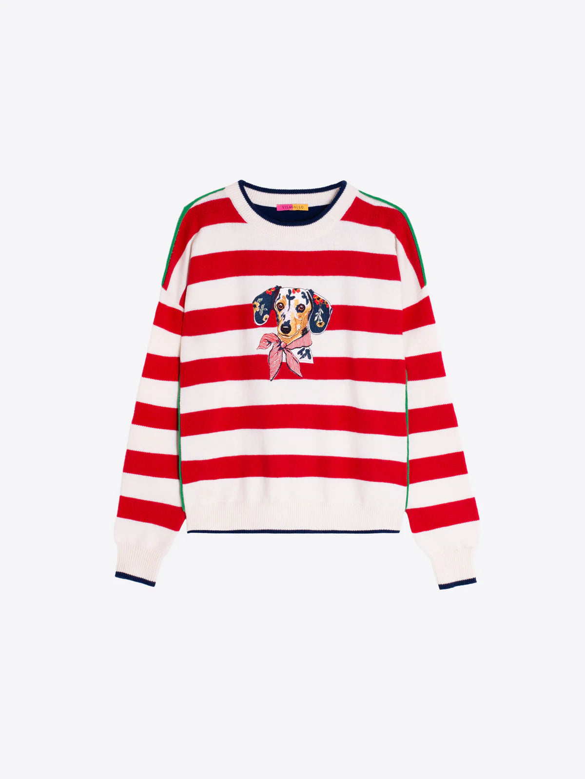 Vilagallo Striped Puppy Sweater
