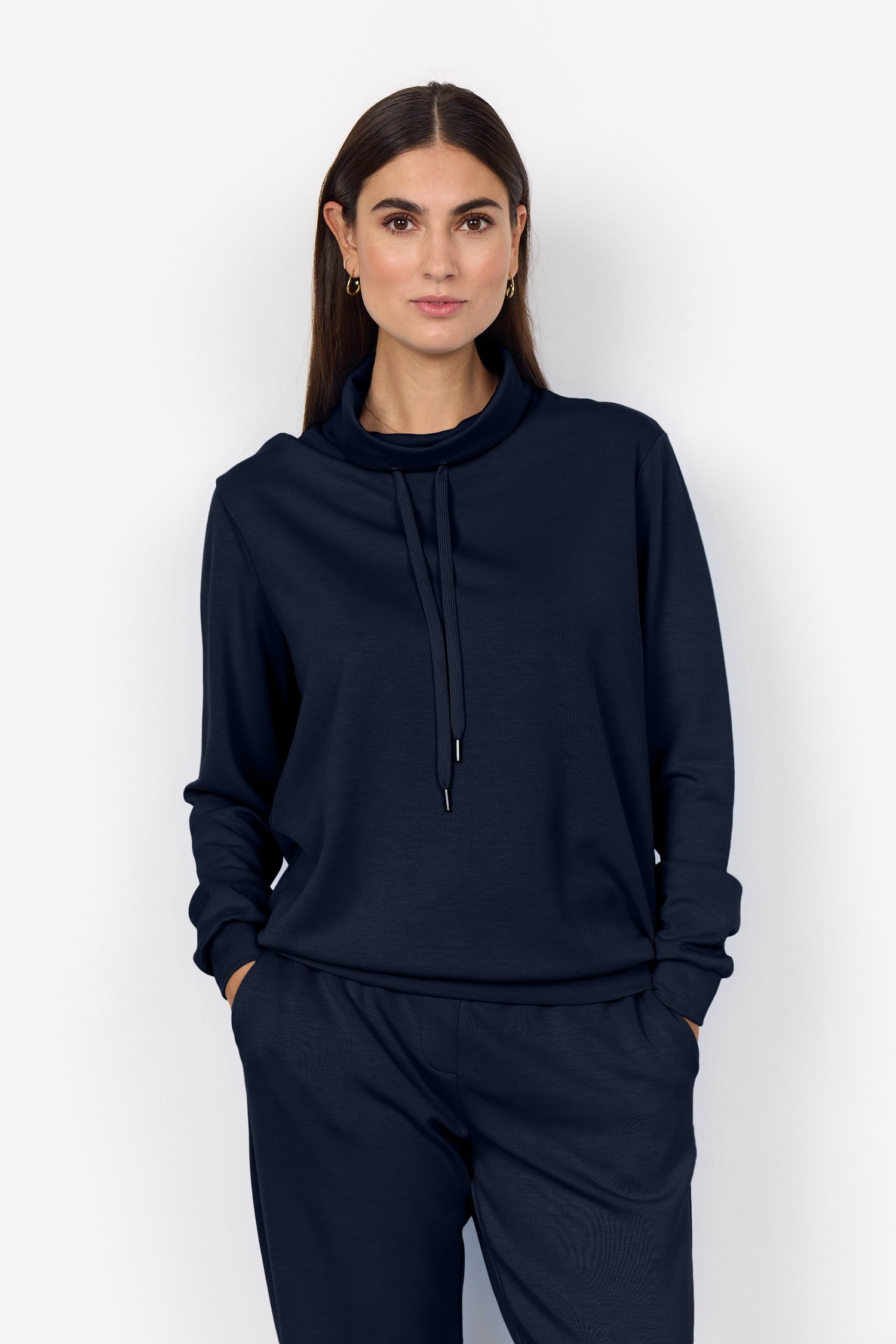 Soya Concept Banu Funnel Neck Sweatshirt