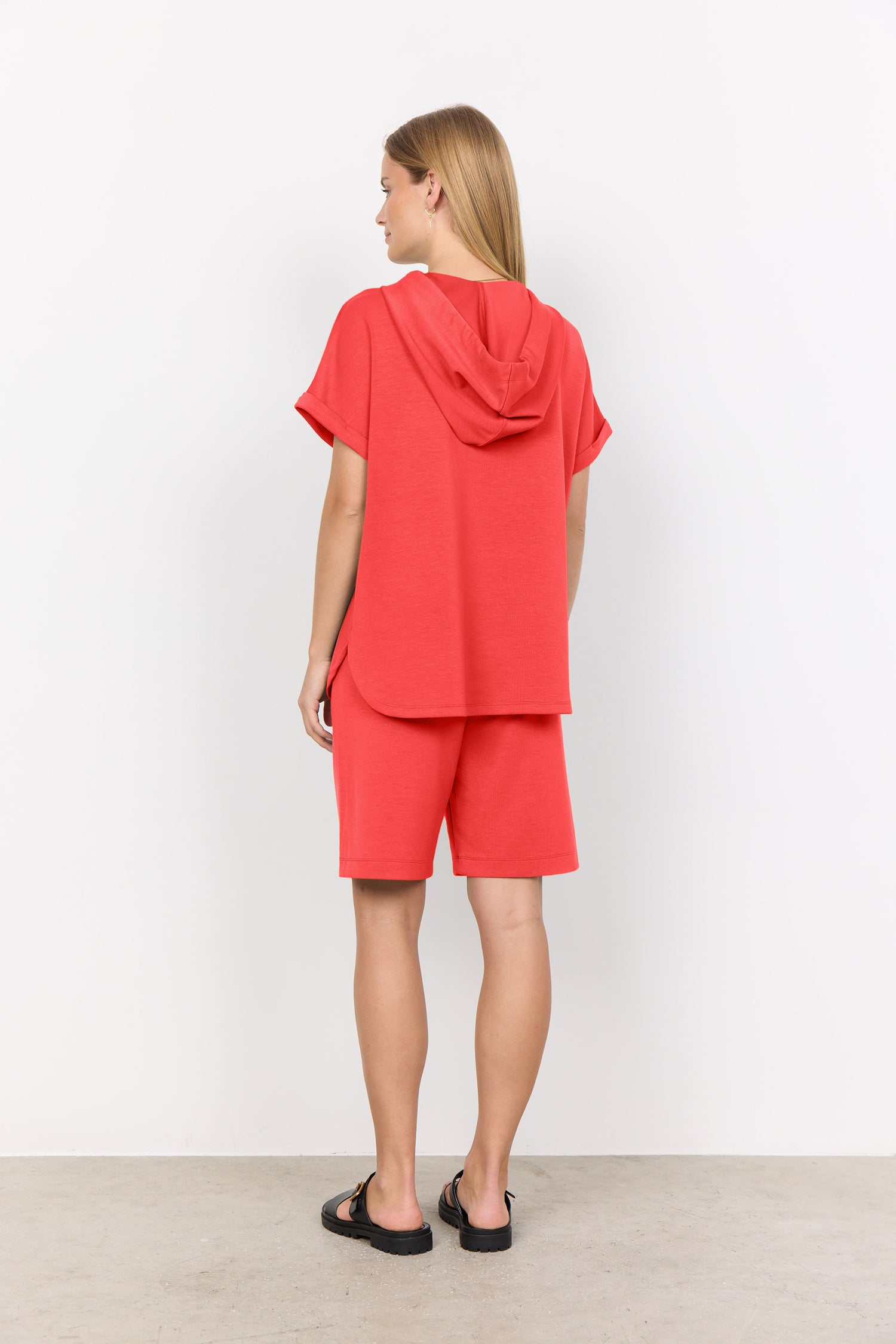 Soya Concept Banu Short Sleeve Hooded Top