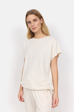 Soya Concept Banu Short Sleeve Drawstring Top
