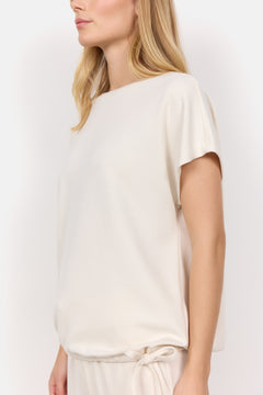 Soya Concept Banu Short Sleeve Drawstring Top