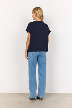 Soya Concept Banu Short Sleeve Drawstring Top