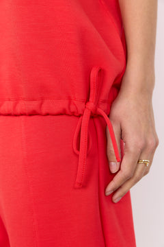 Soya Concept Banu Short Sleeve Drawstring Top