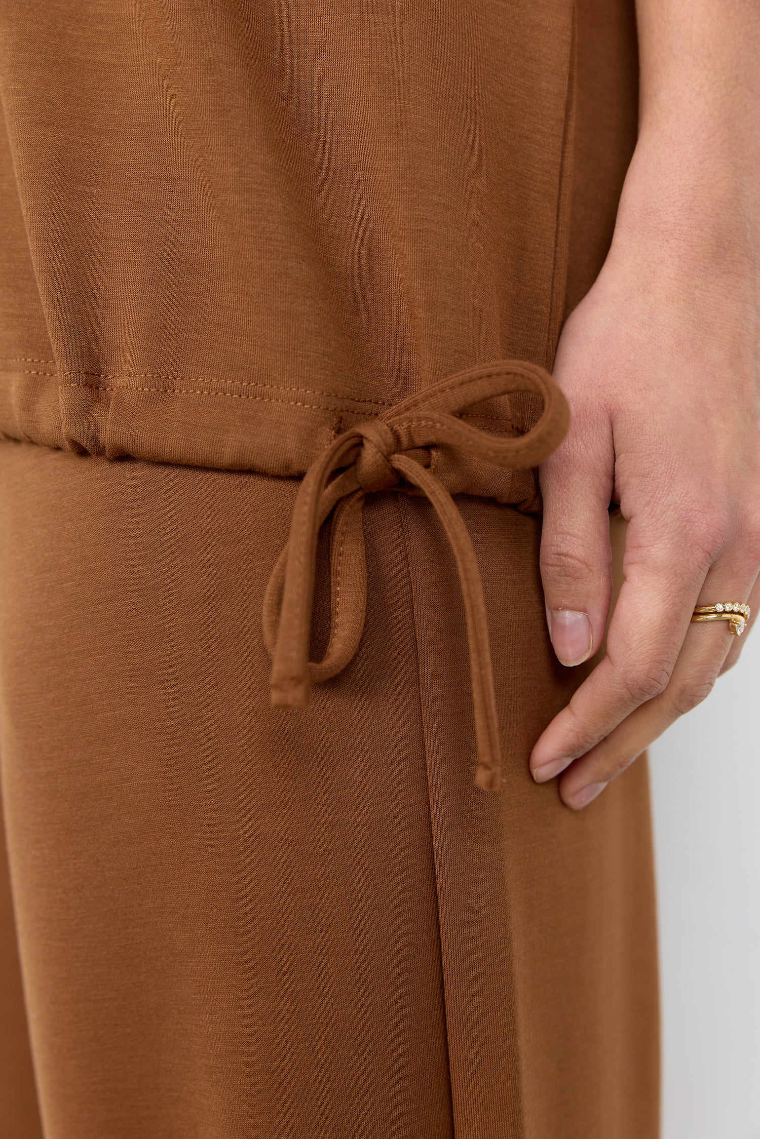 Soya Concept Banu Short Sleeve Drawstring Top