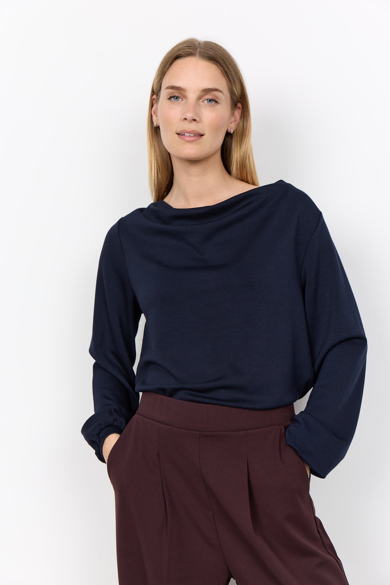 Soya Concept Banu Drape Neck Top