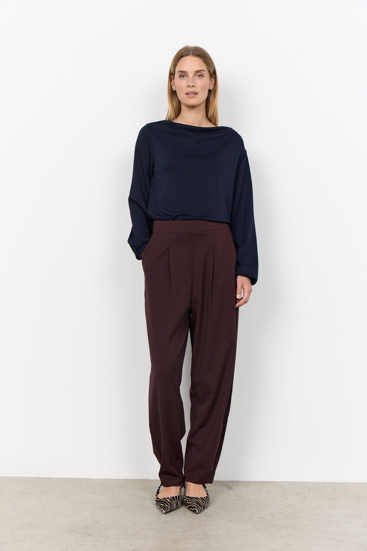 Soya Concept Banu Drape Neck Top